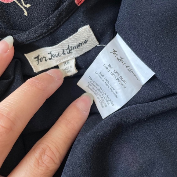 for love and lemons cherry babydoll dress - xs - Picture 3 of 3